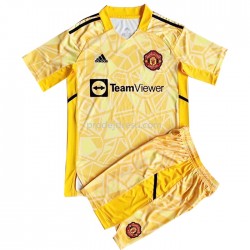 Manchester United Dresy Fotbal Brankářské Dětský Domácí 2022-2023 Krátký Rukáv