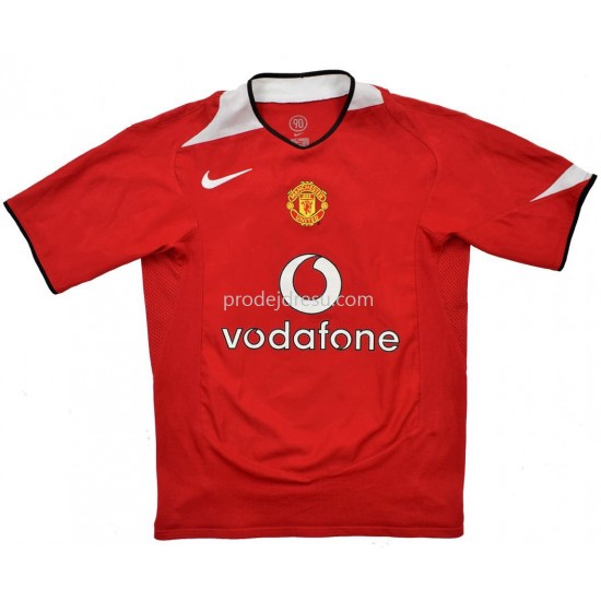 Manchester United Dresy Fotbal Domácí 2004-2006 Krátký Rukáv