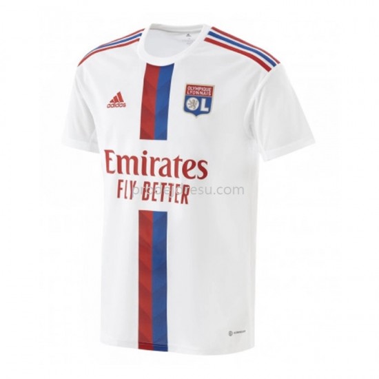 Olympique Lyonnais Dresy Fotbal Domácí 2022-2023 Krátký Rukáv