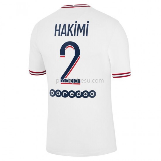 Paris Saint-Germain Dresy Fotbal Hakimi 2 Čtvrtý 2021-2022 Krátký Rukáv