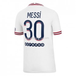Paris Saint-Germain Dresy Fotbal Lionel Messi 30 Čtvrtý 2021-2022 Krátký Rukáv
