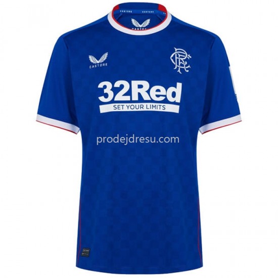 Rangers Dresy Fotbal Domácí 2022-2023 Krátký Rukáv