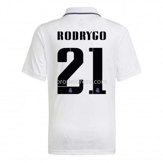 Real Madrid Dresy Fotbal Rodrygo 21 Domácí 2022-2023 Krátký Rukáv