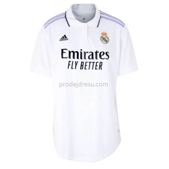 Real Madrid Dresy Fotbal Žena Domácí 2022-2023 Krátký Rukáv