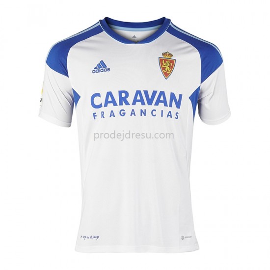 Real Zaragoza Dresy Fotbal Domácí 2022-2023 Krátký Rukáv