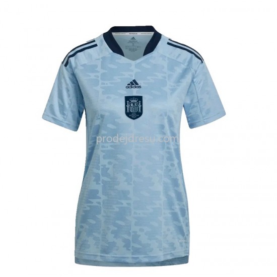 Španělsko Dresy Fotbal Žena Venkovní 2022 Krátký Rukáv