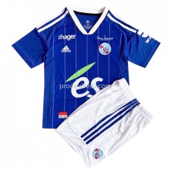 Strasbourg Dresy Fotbal Dětský Domácí 2022-2023 Krátký Rukáv