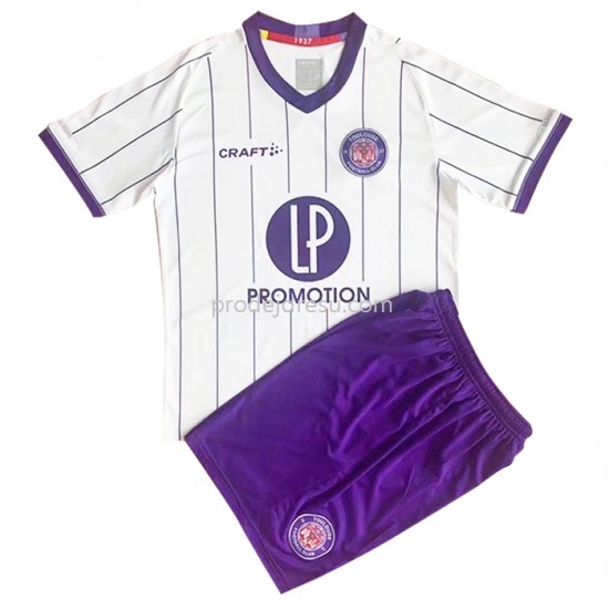 Toulouse FC Dresy Fotbal Dětský Domácí 2022-2023 Krátký Rukáv