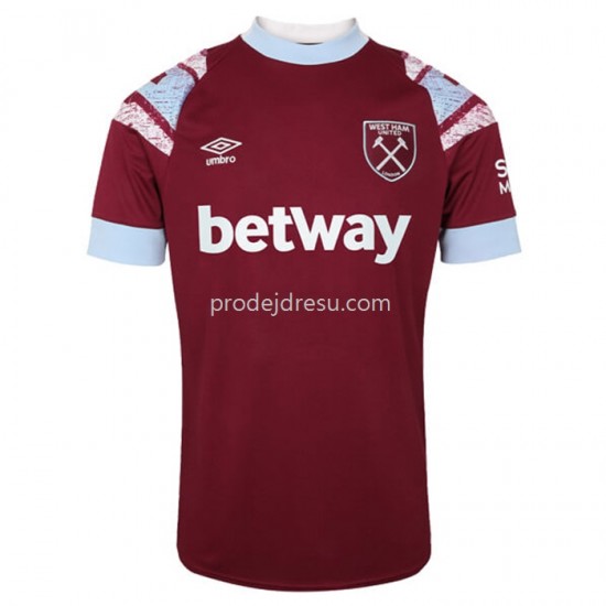 West Ham United Dresy Fotbal Domácí 2022-2023 Krátký Rukáv