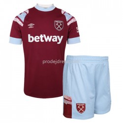 West Ham United Dresy Fotbal Dětský Domácí 2022-2023 Krátký Rukáv
