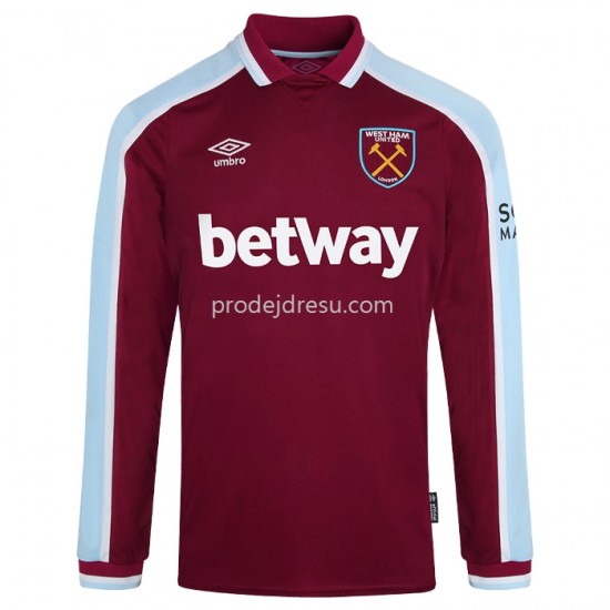 West Ham United Dresy Fotbal Domácí 2021-2022 Dlouhý rukáv