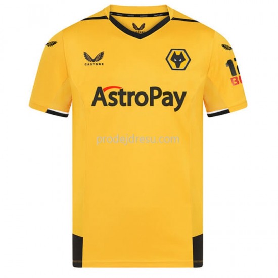 Wolverhampton Wanderers Dresy Fotbal Domácí 2022-2023 Krátký Rukáv
