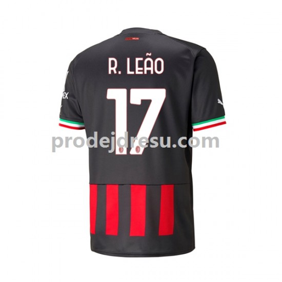 AC Milán Dresy Fotbal Rafael Leao 17 Muž Domácí 2022-2023 Krátký rukáv