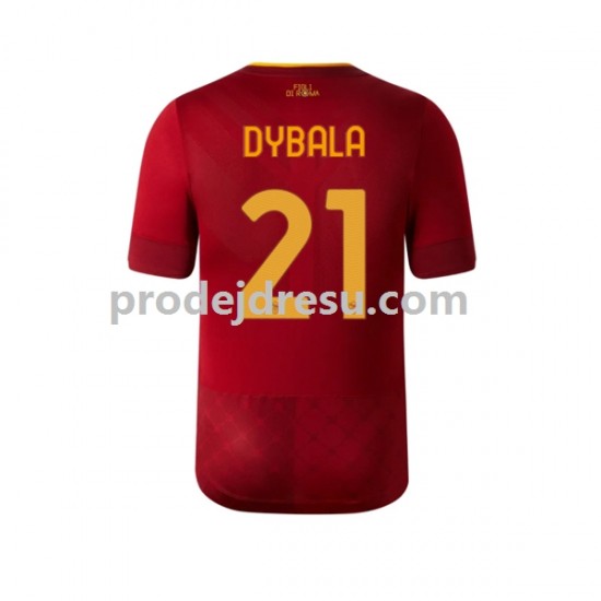 AS Řím Dresy Fotbal Dybala 21 Muž Domácí 2022-2023 Krátký rukáv