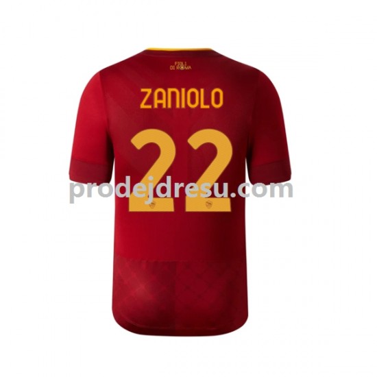 AS Řím Dresy Fotbal Zaniolo 22 Muž Domácí 2022-2023 Krátký rukáv