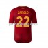 AS Řím Dresy Fotbal Zaniolo 22 Muž Domácí 2022-2023 Krátký rukáv