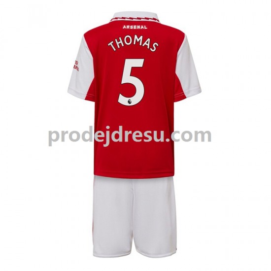 Arsenal Dresy Fotbal Thomas Partey 5 Dětský Domácí 2022-2023 Krátký rukáv