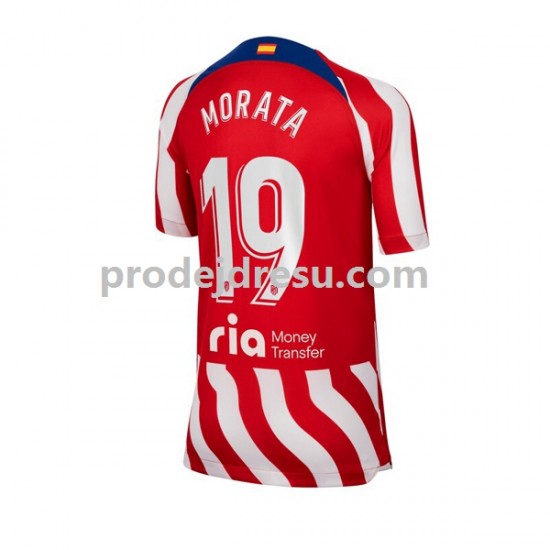 Atlético Madrid Dresy Fotbal Alvaro Morata 19 Muž Domácí 2022-2023 Krátký rukáv