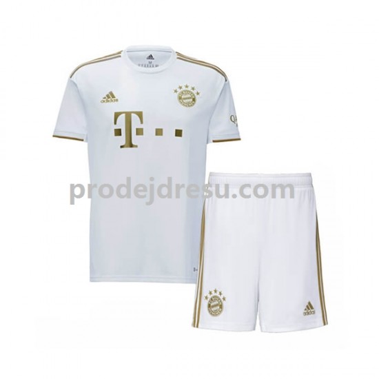 FC Bayern Mnichov Dresy Fotbal Dětský Venkovní 2022-2023 Krátký rukáv