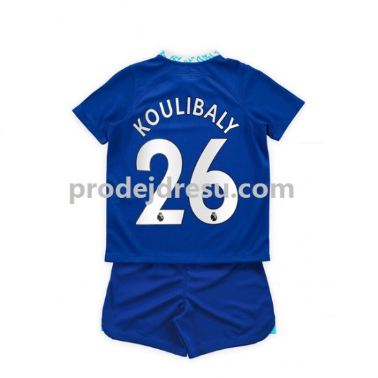 Chelsea Dresy Fotbal Kalidou Koulibaly 26 Dětský Domácí 2022-2023 Krátký rukáv