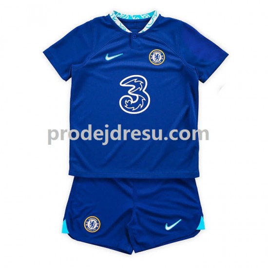 Chelsea Dresy Fotbal Dětský Domácí 2022-2023 Krátký rukáv