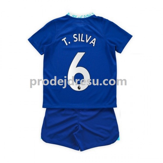 Chelsea Dresy Fotbal T. Silva 6 Dětský Domácí 2022-2023 Krátký rukáv