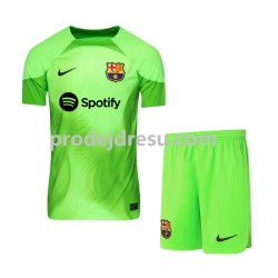 FC Barcelona Dresy Fotbal Brankářské Dětský Domácí 2022-2023 Krátký rukáv
