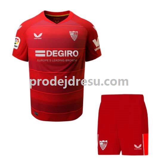 Sevilla FC Dresy Fotbal Dětský Venkovní 2022-2023 Krátký rukáv