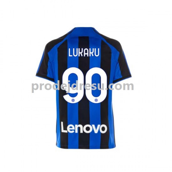 Inter Milán Dresy Fotbal Romelu Lukaku 90 Muž Domácí 2022-2023 Krátký rukáv