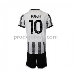 Juventus Dresy Fotbal Pogba 10 Dětský Domácí 2022-2023 Krátký rukáv