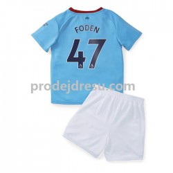 Manchester City Dresy Fotbal Foden 47 Dětský Domácí 2022-2023 Krátký rukáv