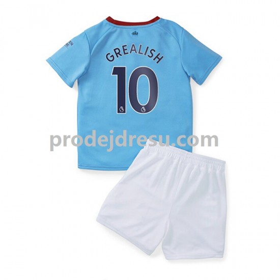 Manchester City Dresy Fotbal Grealish 10 Dětský Domácí 2022-2023 Krátký rukáv