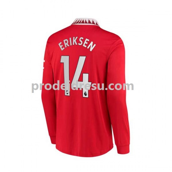 Manchester United Dresy Fotbal Christian Eriksen 14 Muž Domácí 2022-2023 Dlouhý rukáv