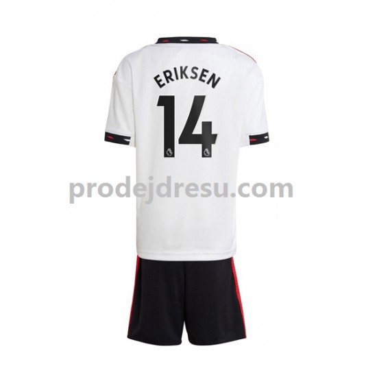 Manchester United Dresy Fotbal Christian Eriksen 14 Dětský Venkovní 2022-2023 Krátký rukáv