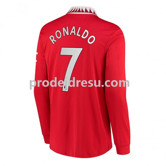 Manchester United Dresy Fotbal Cristiano Ronaldo 7 Muž Domácí 2022-2023 Dlouhý rukáv