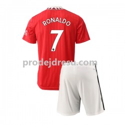 Manchester United Dresy Fotbal Cristiano Ronaldo 7 Dětský Domácí 2022-2023 Krátký rukáv