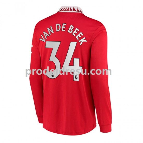 Manchester United Dresy Fotbal Donny van de Beek 34 Muž Domácí 2022-2023 Dlouhý rukáv