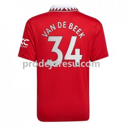 Manchester United Dresy Fotbal Donny van de Beek 34 Muž Domácí 2022-2023 Krátký rukáv