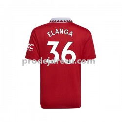 Manchester United Dresy Fotbal Elanga 36 Muž Domácí 2022-2023 Krátký rukáv