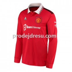 Manchester United Dresy Fotbal Muž Domácí 2022-2023 Dlouhý rukáv