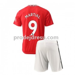 Manchester United Dresy Fotbal Martial 9 Dětský Domácí 2022-2023 Krátký rukáv