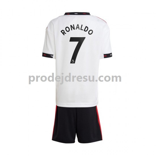 Manchester United Dresy Fotbal Ronaldo 7 Dětský Venkovní 2022-2023 Krátký rukáv