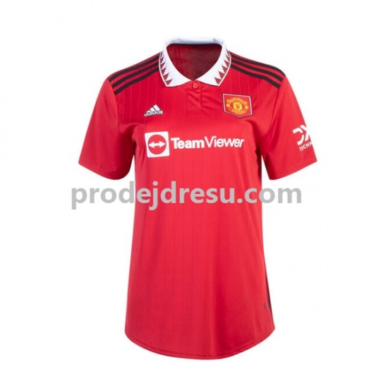 Manchester United Dresy Fotbal Žena Domácí 2022-2023 Krátký rukáv