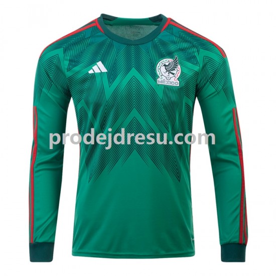 Mexiko Dresy Fotbal Muž Domácí World Cup 2022 Dlouhý rukáv