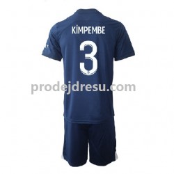 Paris Saint-Germain Dresy Fotbal Kimpembe 3 Dětský Domácí 2022-2023 Krátký rukáv