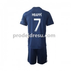 Paris Saint-Germain Dresy Fotbal Mbappé 7 Dětský Domácí 2022-2023 Krátký rukáv
