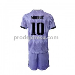 Real Madrid Dresy Fotbal Modrić 10 Dětský Venkovní 2022-2023 Krátký rukáv