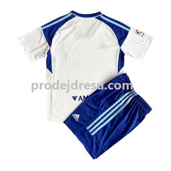 Real Zaragoza Dresy Fotbal Dětský Domácí 2022-2023 Krátký rukáv