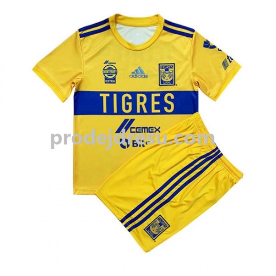 Tigres UANL Dresy Fotbal Dětský Domácí 2022-2023 Krátký rukáv
