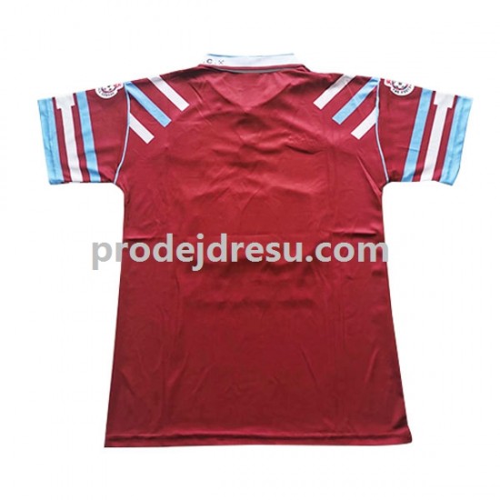 West Ham United Dresy Fotbal Retro Muž Domácí 1991-1992 Krátký rukáv